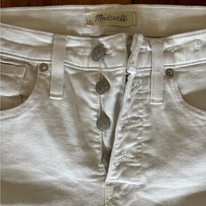 Madewell White Denim Jeans